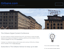 Tablet Screenshot of gilbane.com